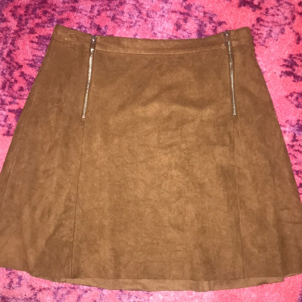 1. State Suede Skirt
